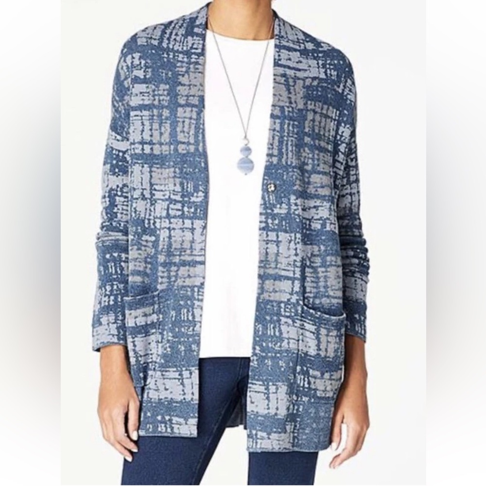 J. JILL Pure Jill extra large Indigo Cardigan
